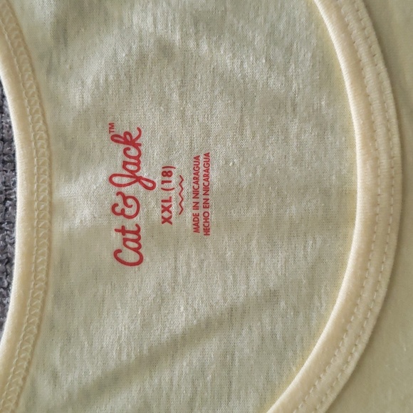 NWT Cat & Jack girl's yellow tank top XXL (18) - Picture 3 of 5